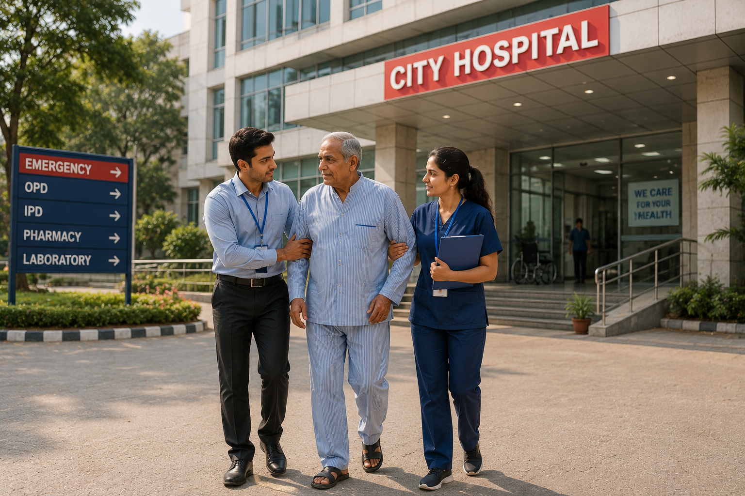 Hospital travel taxi service